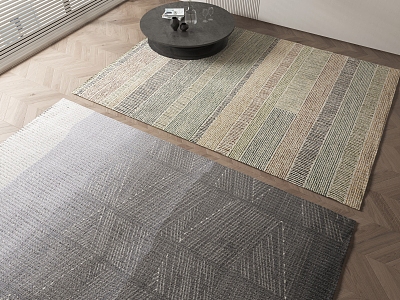 Modern Square Carpet 3d model