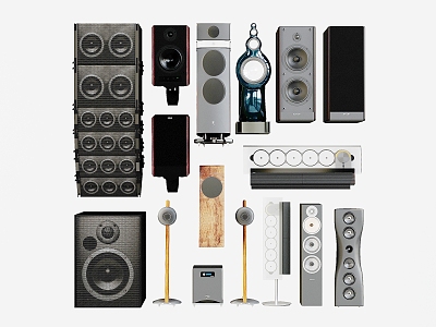 Modern Audio Combination Speaker Modeling Speaker Living Room Wall-mounted Speaker Vertical Speaker model