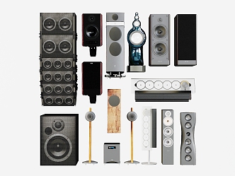 Modern Audio Combination Speaker Modeling Speaker Living Room Wall-mounted Speaker Vertical Speaker 3d model