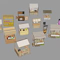 Various Styles Small Kiosk Models For Commercial Retail Display Equipment