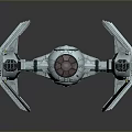 Futuristic Sci Fi Spaceship Model With Sleek Wings And Metallic Structure 3d model