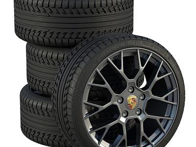 car tire 3d model