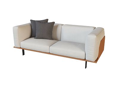 modern double sofa 3d model