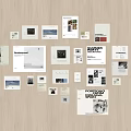 Creative Collage Photo Wall With Various Sized Art Prints And Images