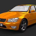 Orange Lexus LS 200 Sedan With Modern Exterior Design And Alloy Wheels