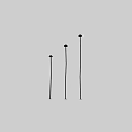 Modern Outdoor Garden Lights in Various Heights with Small Animal Figure