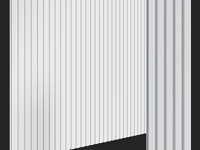 Modern Wall Design With Vertical Striped Panels And Clean Aesthetic 3d model