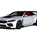 BMW Silver Sports Car Featuring Black Roof Rear Spoiler Sporty Wheels And Red Brake Calipers