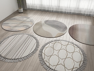 Modern Round Carpet 3d model