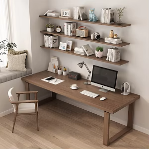 Study Desk Rack Combination 3d model