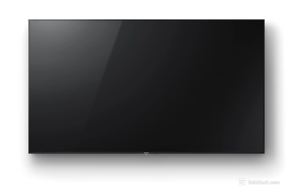 Ultra Slim Black TV with High Definition Display and Modern Wall Mounted Design 3d model 