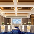 Hotel Ballroom 3d model