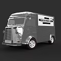 Coffee And Cookie Silver Food Truck With Sleek Modern Exterior Design