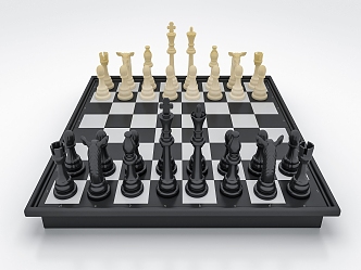 Chess board 3d model