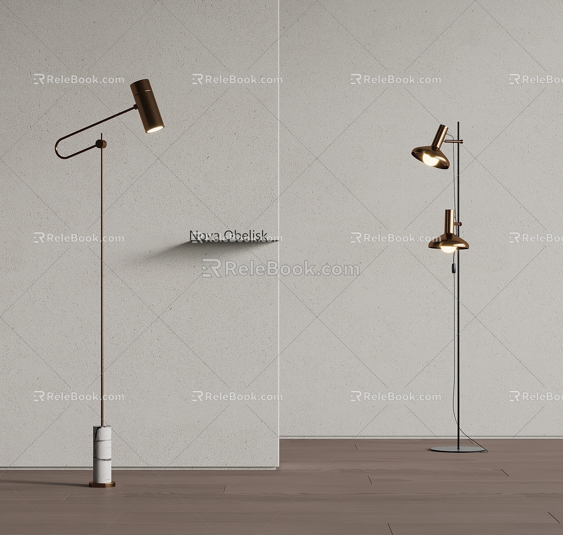 Modern floor lamp 3d model