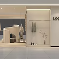 Modern Clothing Store Interior With Dresses Display And Plant Decor