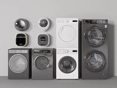 Washing machine drum washing machine drum washing machine wall-mounted washing machine washing and drying machine 3d model