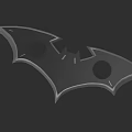Iconic Batman Bat Shaped Logo Design With Detailed Edges On Black Background