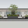 Modern Roof Garden With Circular Seating Stone Feature And Mountain River View