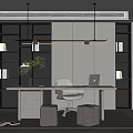 Modern study 3d model