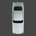 Classic White Sports Car With Vintage Design And Sleek Body On Red Background