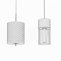 Stylish Modern Pendant Lights With Patterned Metal Frames Textured Lamp Shades And Illuminated Interior Decor