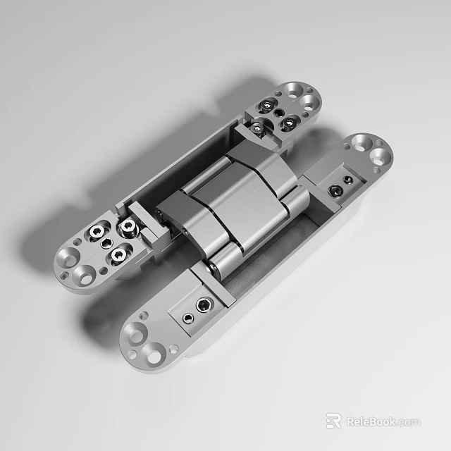 Stainless Steel Hinge With Precision Engineered Structure 3d model 