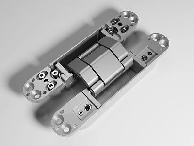 Stainless Steel Hinge With Precision Engineered Structure 3d model