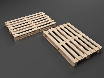 Industrial Equipment Wooden Pallets For Heavy Duty Logistics And Storage Use 3d model