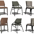 Modern Dining Chairs In Multiple Colors With Leather Seats And Metal Legs