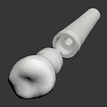 Dental Implant Components Featuring Tooth Crown and Metal Fixture for Tooth Restoration