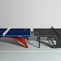 Sturdy Sports Equipment Table Tennis Tables With Blue Black Surfaces And Reinforced Leg Structures For Indoor Use