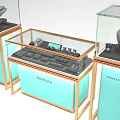 Luxury Jewelry Display Shelves With Glass Cases And Wooden Frames For Retail