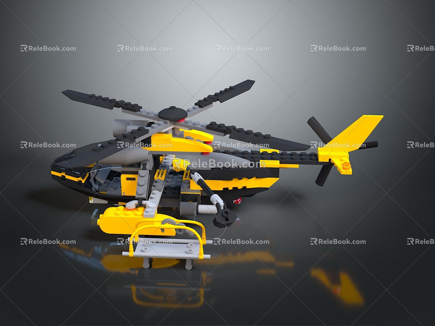 Lego toys Lego helicopter toys children's toys educational toys life supplies life items 3d model