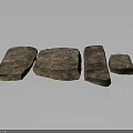 Textured Natural Stone Components with Various Shapes for Garden Landscape Decoration