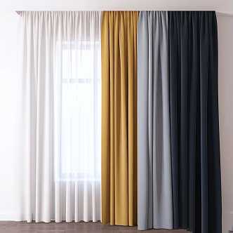 Modern Curtain 3d model