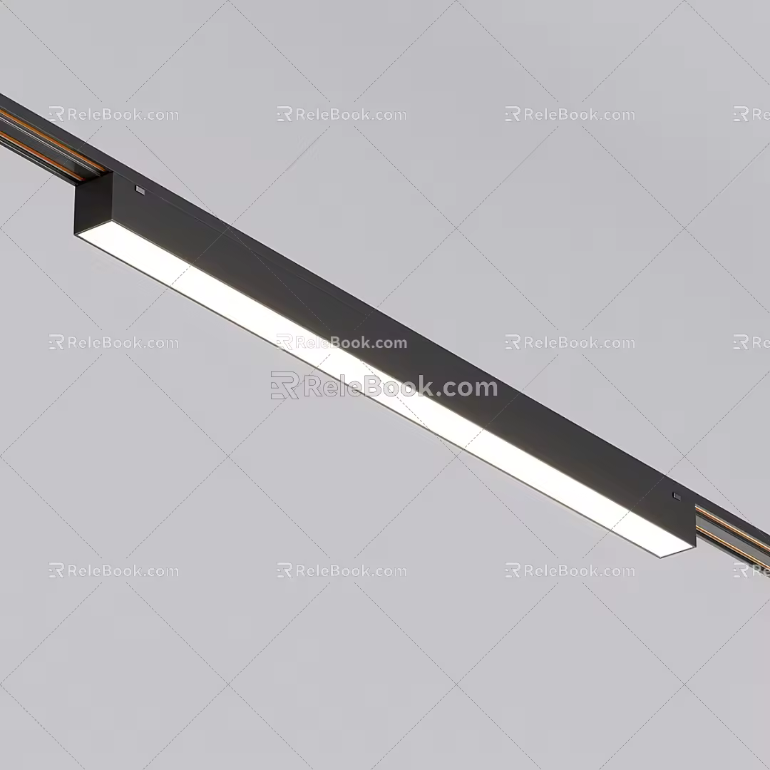 Track fluorescent lamp downlight track lamp incandescent lamp 3d model