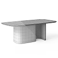 Modern Minimalist Dining Table With Black Wooden Top And Stylish Metal Legs Design