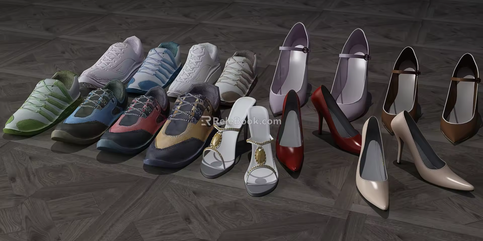 Modern Shoes 3d model