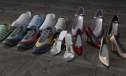 Modern Shoes 3d model