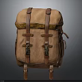 Vintage Brown Leather Backpack Design With Adjustable Straps And Metal Buckles