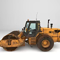 JCB Yellow Heavy Duty Road Roller With Cab And Large Drum For Construction