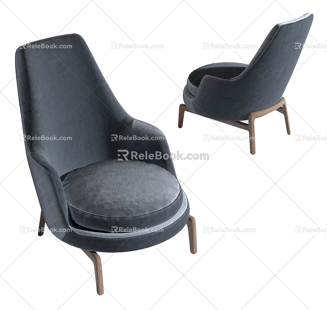 Modern Single Sofa 3d model