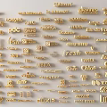 Golden Collection of Various Brand Logos with Different Company Symbols Arranged Together