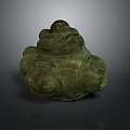 Ancient Bronze Sculpture with Ornate Decorative Elements and Intricate Carvings