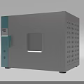 Medical Equipment With Silver Body Blue Panel Square Viewing Window And Side Ventilation Holes