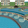 Waterfront Residential Community With Villas Boats And Green Landscape Design