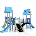 Slide Children's Slide Amusement Equipment Outdoor Slide Children's Combined Slide Outdoor Little Doctor Children's Amusement Equipment 3d model