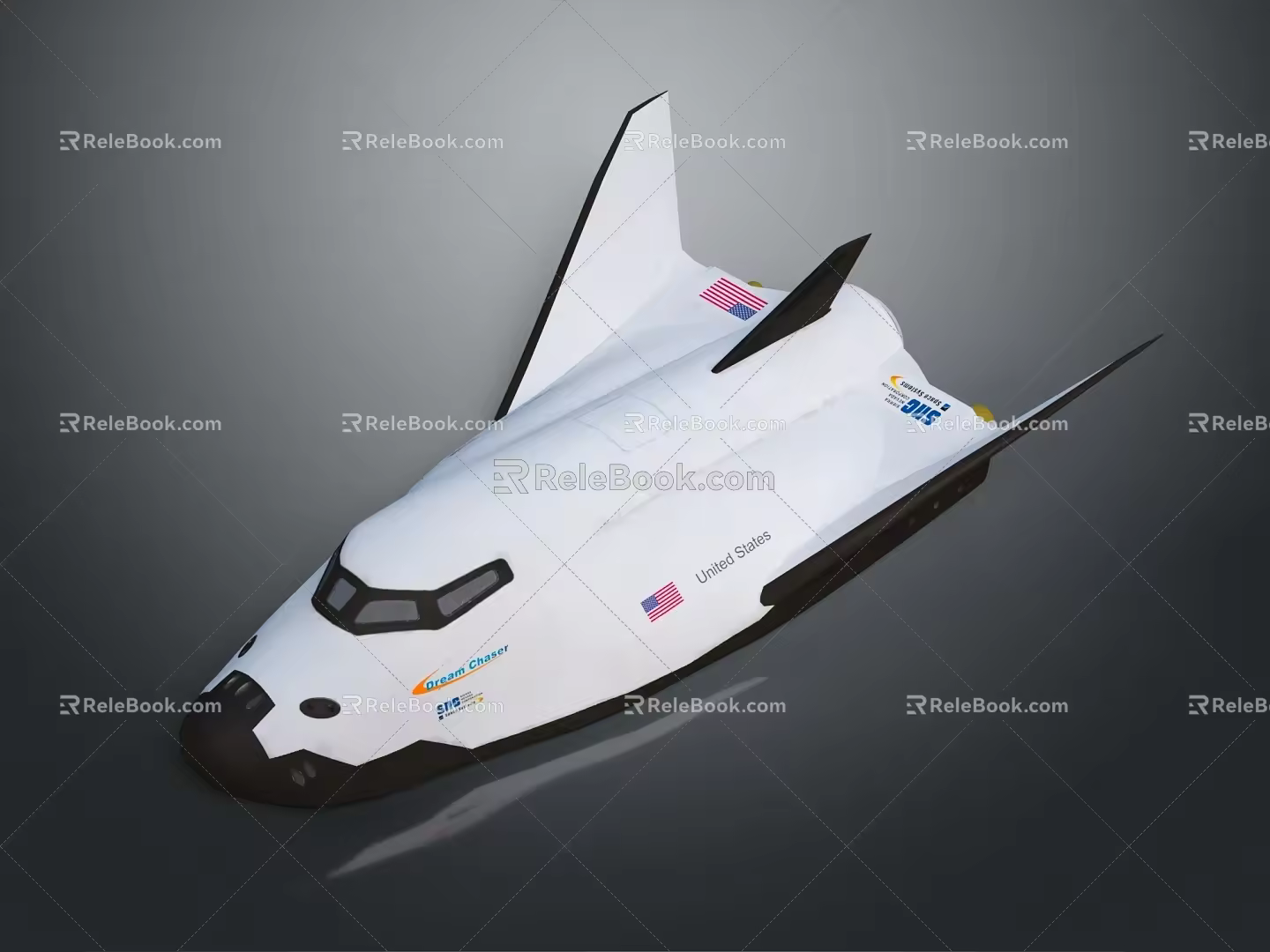 Modern Fighter Orbital Space Shuttle Orbiter Space Shuttle Plane 3d model