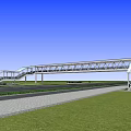 Modern Bridge Overpass 3d model